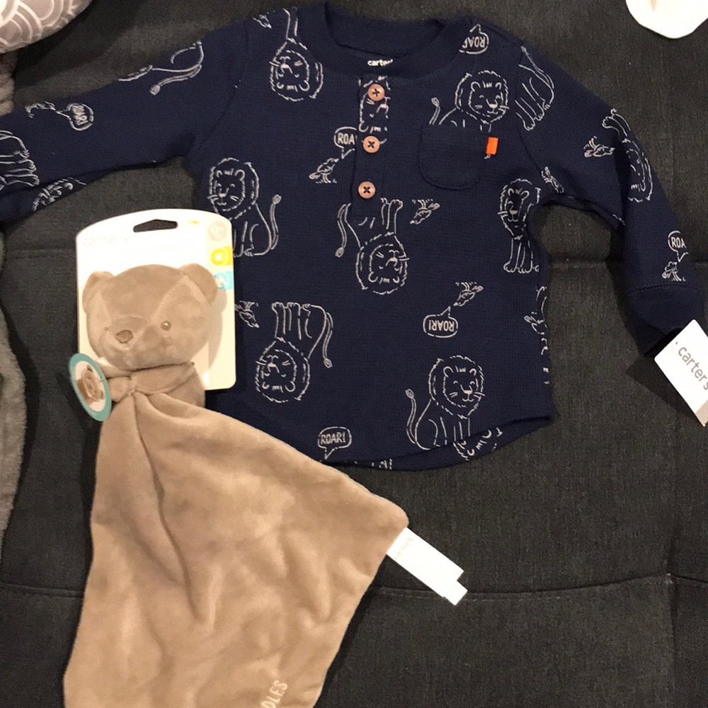 Carter’s thermal long sleeve and carter’s plush